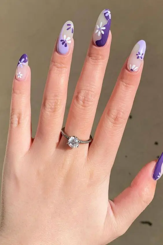 Lavish Spring Nails Purple Trends for a Chic 2024 Look