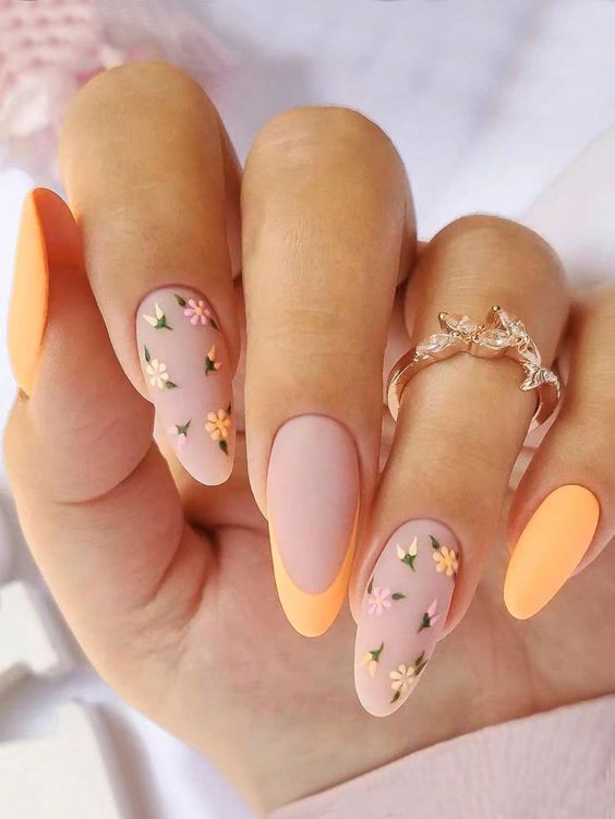 Spring Oval Nails 2024: Fresh Designs & Pastel Trends | Nail Art Ideas