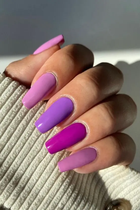 Lavish Spring Nails Purple Trends for a Chic 2024 Look