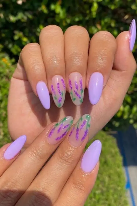 Spring Oval Nails 2024: Fresh Designs & Pastel Trends | Nail Art Ideas