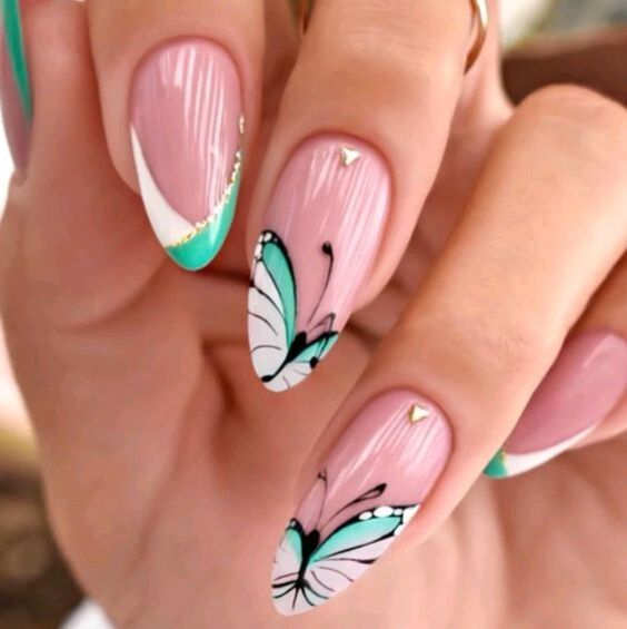 2024's Fresh French Spring Nails: Pastel, Floral & Nature-Inspired Designs