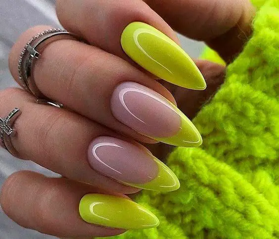 2024's Chic Yellow Spring Nails: Floral, Ombre & Neon Trends"