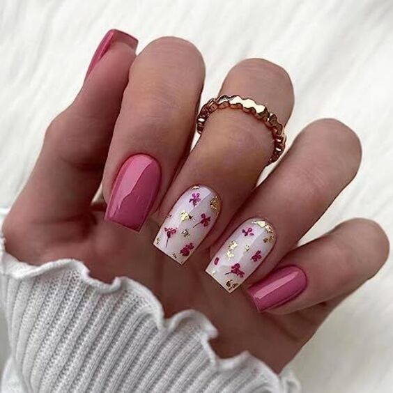 Spring 2024 Square Nail Trends: Cute Florals to Bold Pastels