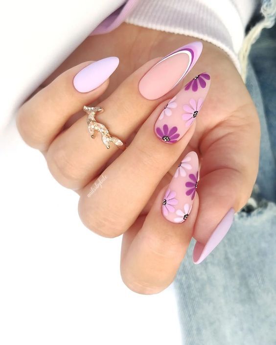 Chic Spring Nails 2024: Simple Designs, Almond & Coffin Styles