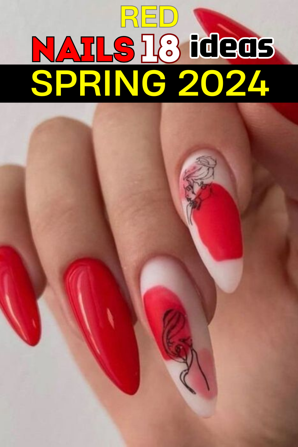 Stunning Red Spring Nails 2024: Trendy Designs & Ideas