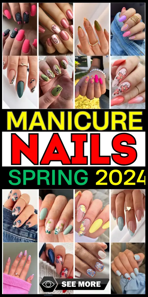 Spring 2024 Nail Trends Bold Florals, Soft Pastels & Whimsical Designs