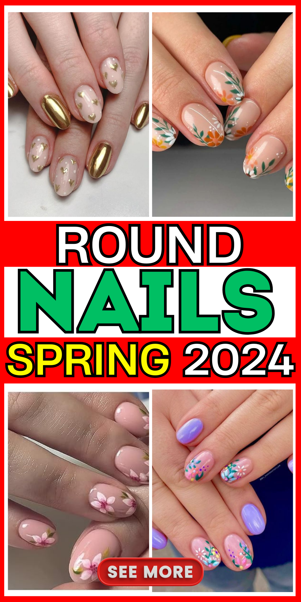 Fresh Round Spring Nails 2024: Chic Designs & Seasonal Art