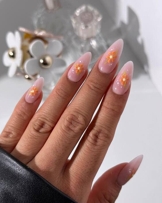 Summer 2024 Acrylic Nail Trends: Bold Neons & Elegant Florals