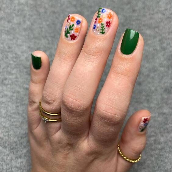 Summer 2024 Acrylic Nail Trends: Bold Neons & Elegant Florals