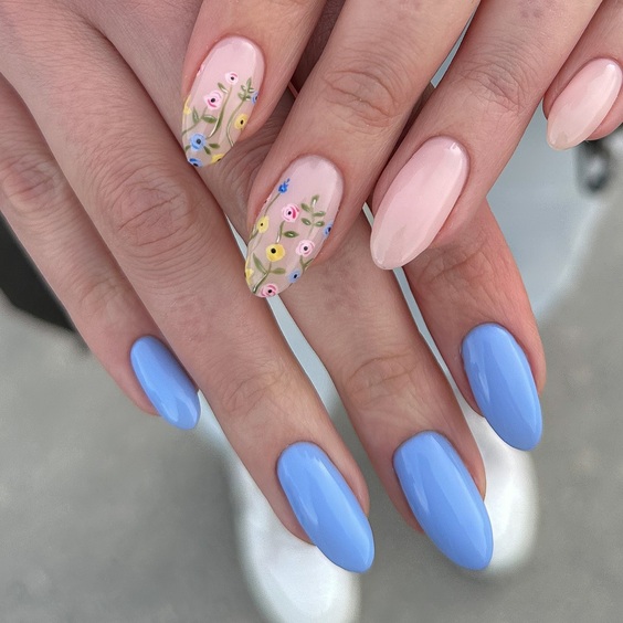 Summer 2024 Acrylic Nail Trends: Bold Neons & Elegant Florals