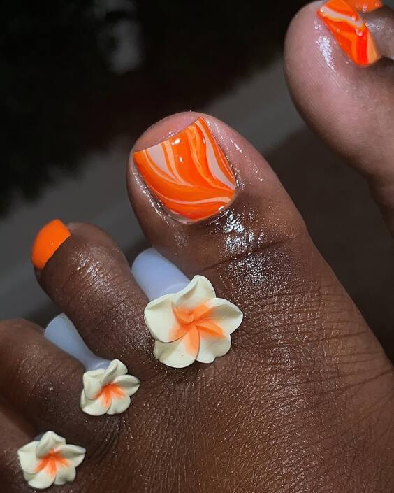 Vibrant 2024 Summer Toe Nail Designs: Floral, Simple, & Chic Pedicures