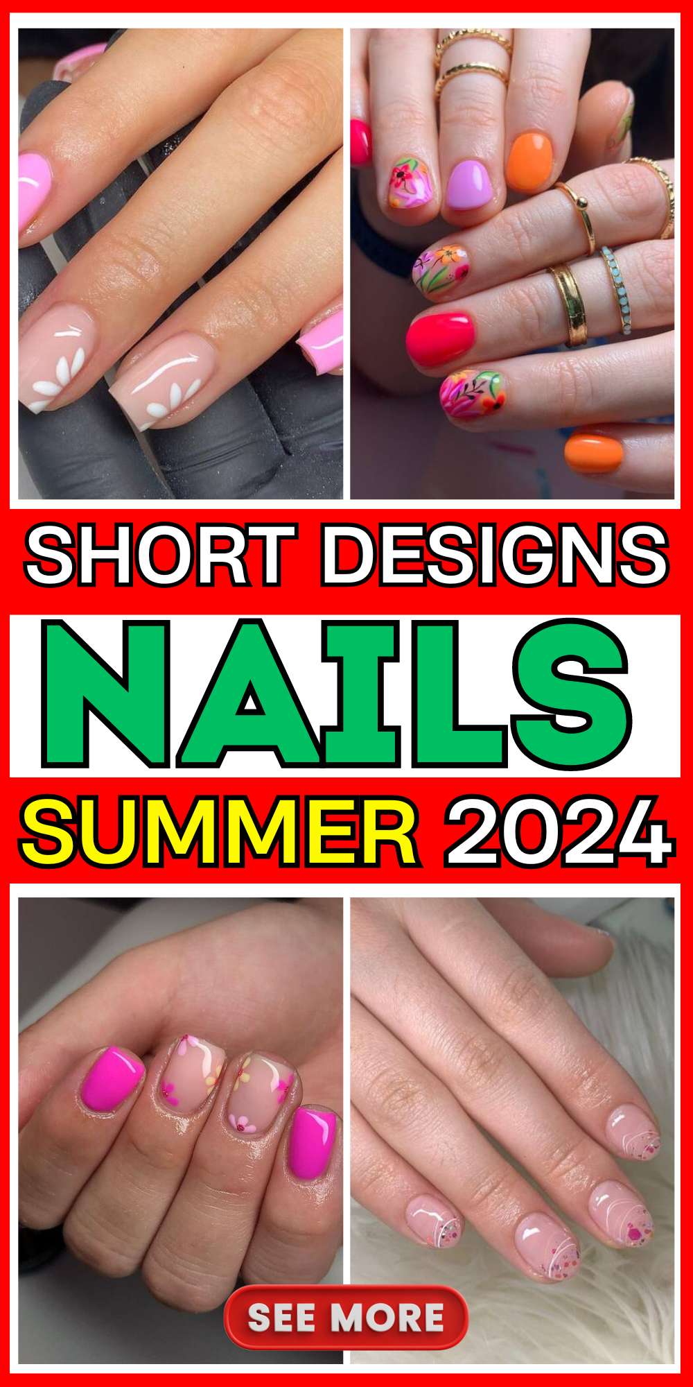 Discover 2024's Summer Nail Trends: Fresh, Fun & Chic Short Manicures