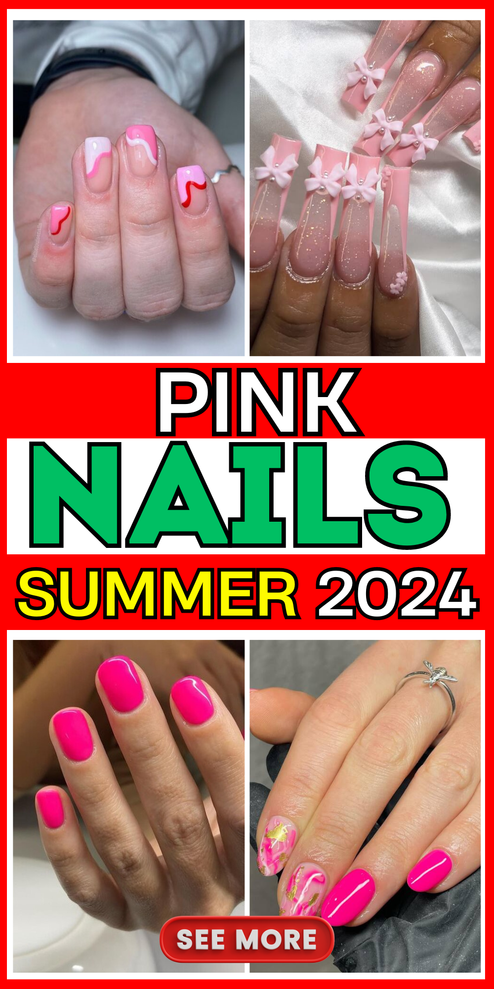 Summer 2024 Nail Trends: Stunning Pink Manicures for a Fresh Look