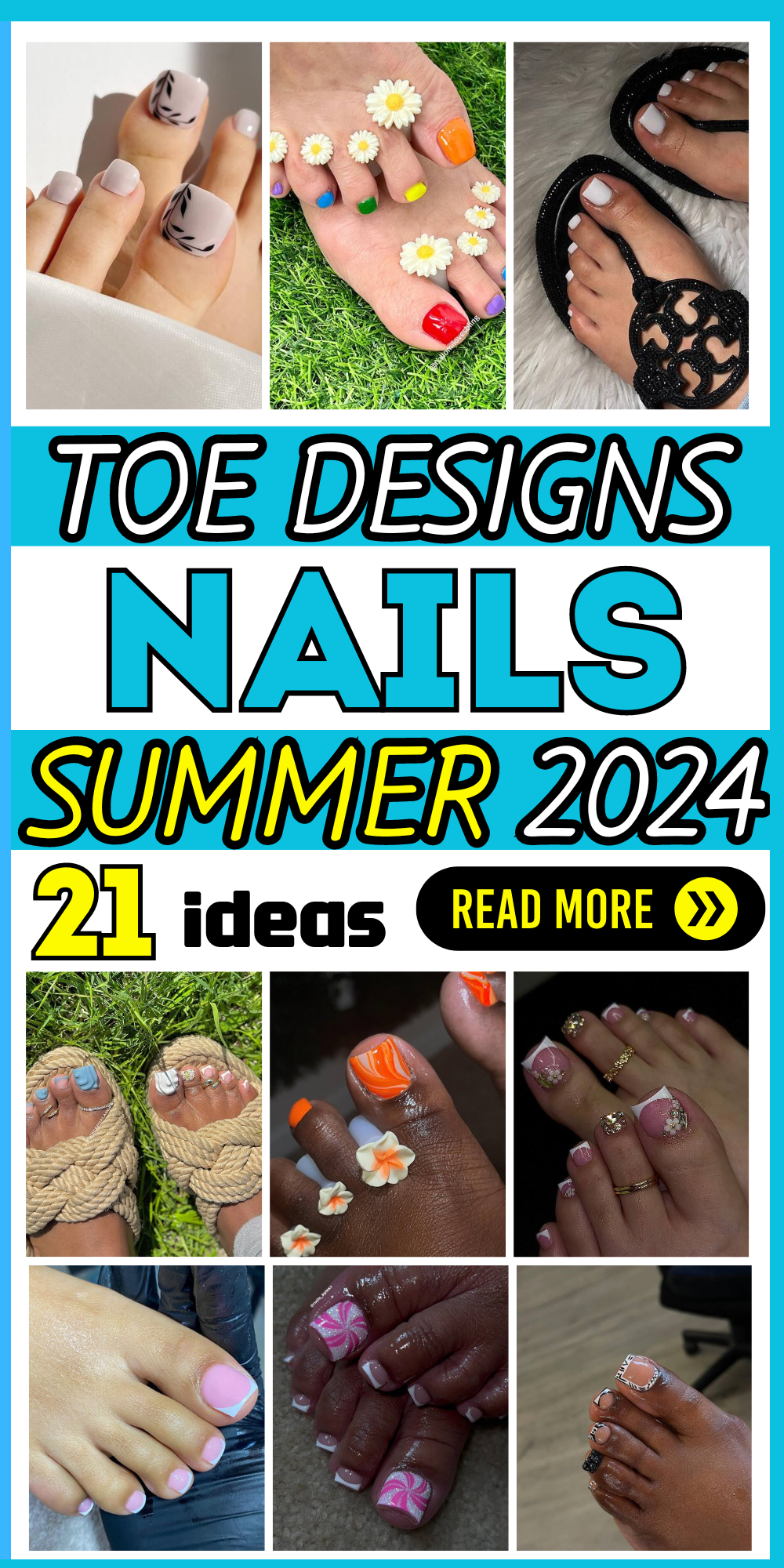 Vibrant 2024 Summer Toe Nail Designs: Floral, Simple, & Chic Pedicures