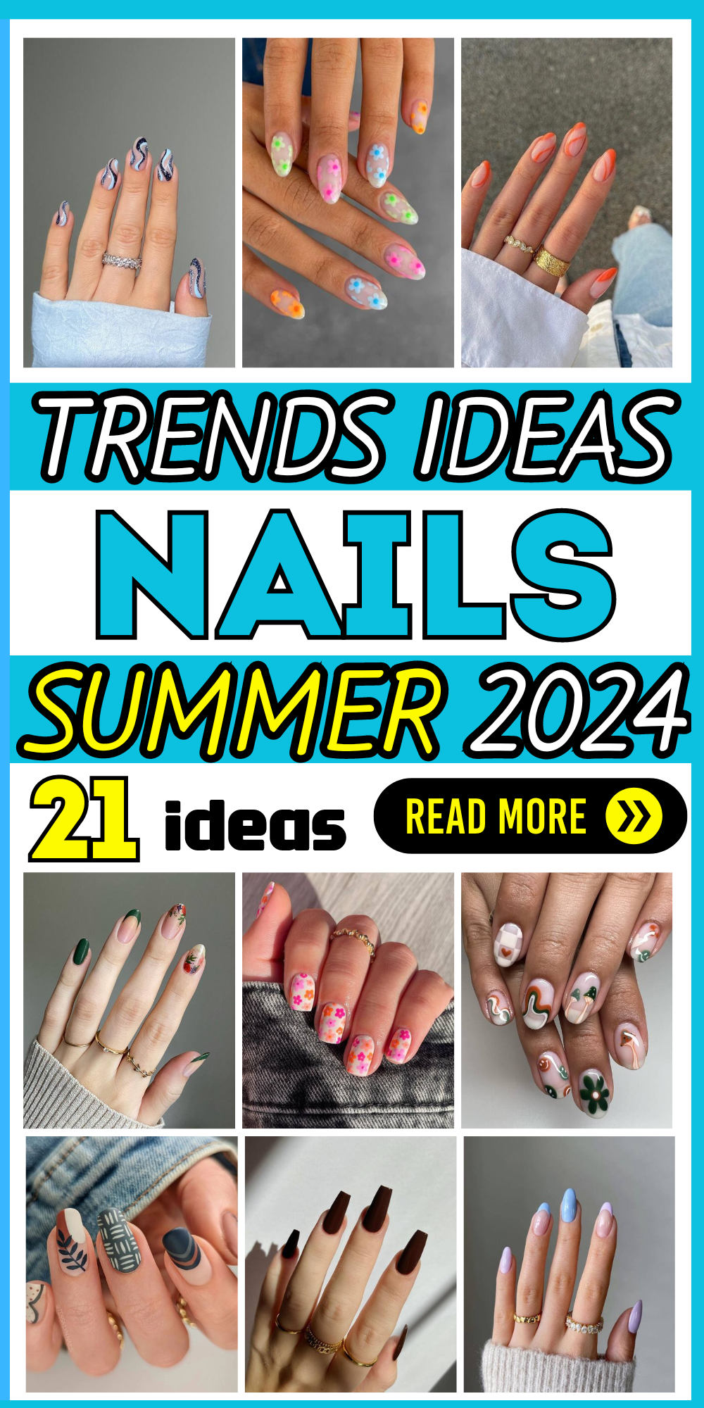 2024's Top Summer Nail Trends: Artistic, Chic & Colorful Manis