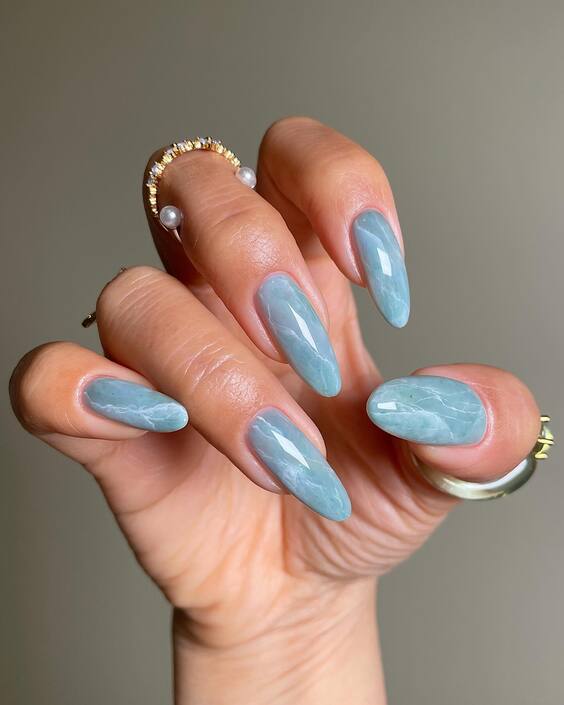 22 Chic Summer Blue Nails: Trendy Acrylic & Gel Designs for 2024