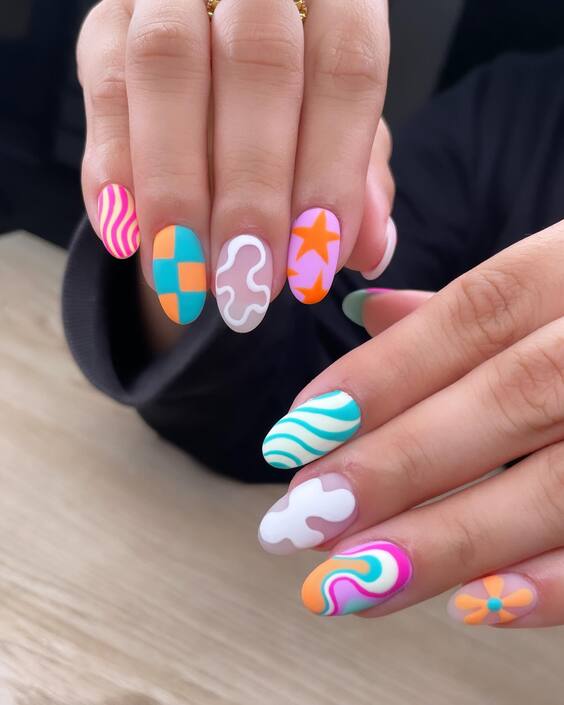 June Nails Color Trends 2024: Bright, Bold & Playful Manicure Ideas