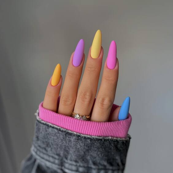 June Nails Color Trends 2024: Bright, Bold & Playful Manicure Ideas