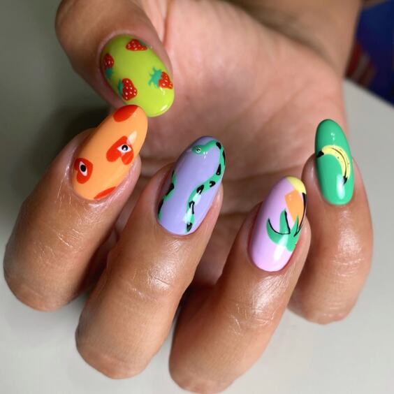 Vibrant Summer Nail Colors for Dark Skin: Neon, Pastel, and Artful Designs