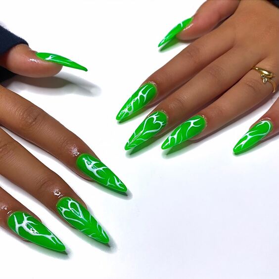 20 Summer's Neon Green Nails: Bold Art & Manicure Trends
