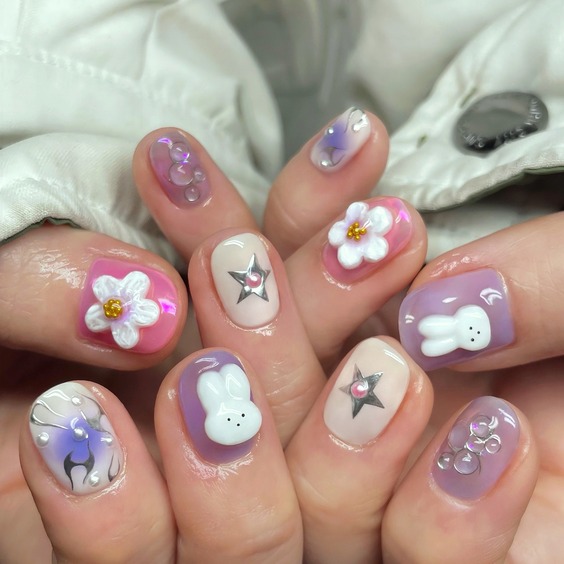 20 Discover Stunning Shorties Nails Designs for Spring - French Tips, Almond Shapes, and More