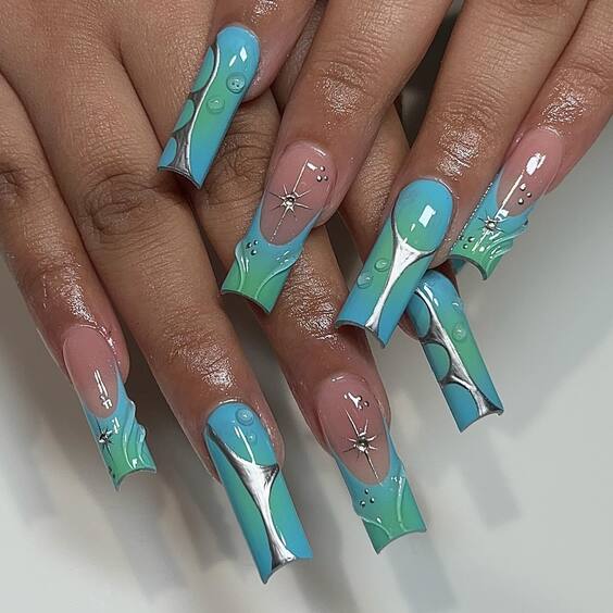 20 Ideas Summer 2024's Trendiest Long Acrylic Nail Designs – Fresh, Vibrant Ideas!