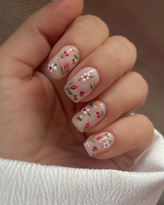 20 Discover Stunning Shorties Nails Designs for Spring - French Tips, Almond Shapes, and More