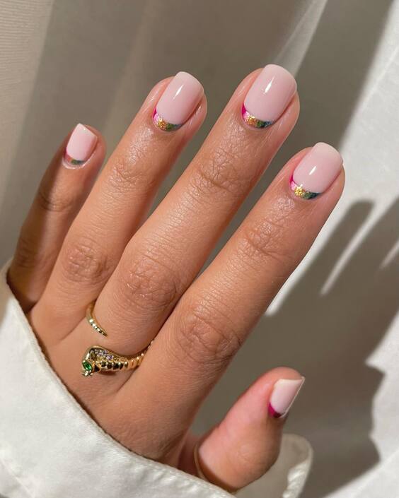 20 Discover Stunning Shorties Nails Designs for Spring - French Tips, Almond Shapes, and More