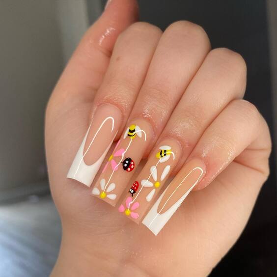 20 Ideas Summer 2024's Trendiest Long Acrylic Nail Designs – Fresh, Vibrant Ideas!