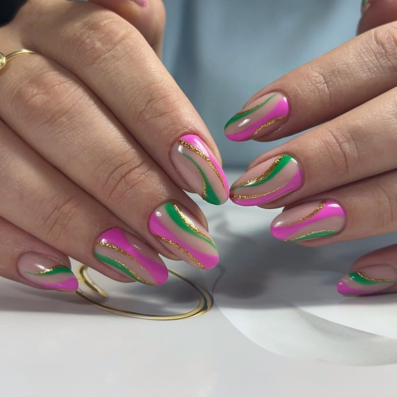 20 Summer Round Nails: Chic Designs, Neon Blooms & French Tips