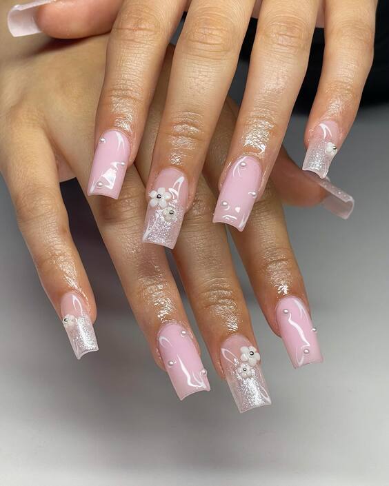 20 Ideas Summer 2024's Top Rhinestone Nail Trends: Bling, Chic Designs & Colors