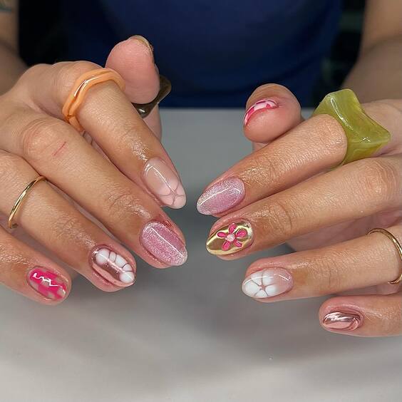 20 Discover Stunning Shorties Nails Designs for Spring - French Tips, Almond Shapes, and More