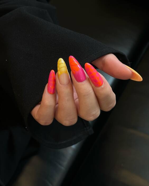 Summer 2024 French Nail Trends: Bright Ombré, Chic Neons & Elegant Florals