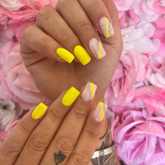 20 Bright Summer Nails 2024: Stunning Yellow & Pink Manicure Ideas