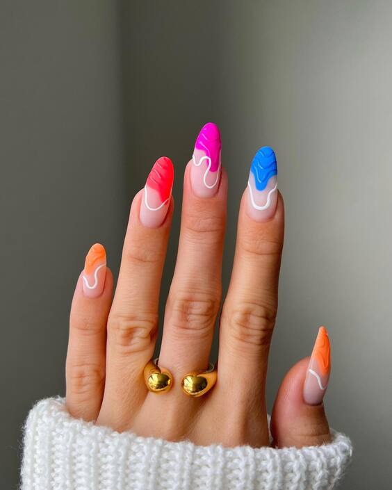 Summer 2024 French Nail Trends: Bright Ombré, Chic Neons & Elegant Florals