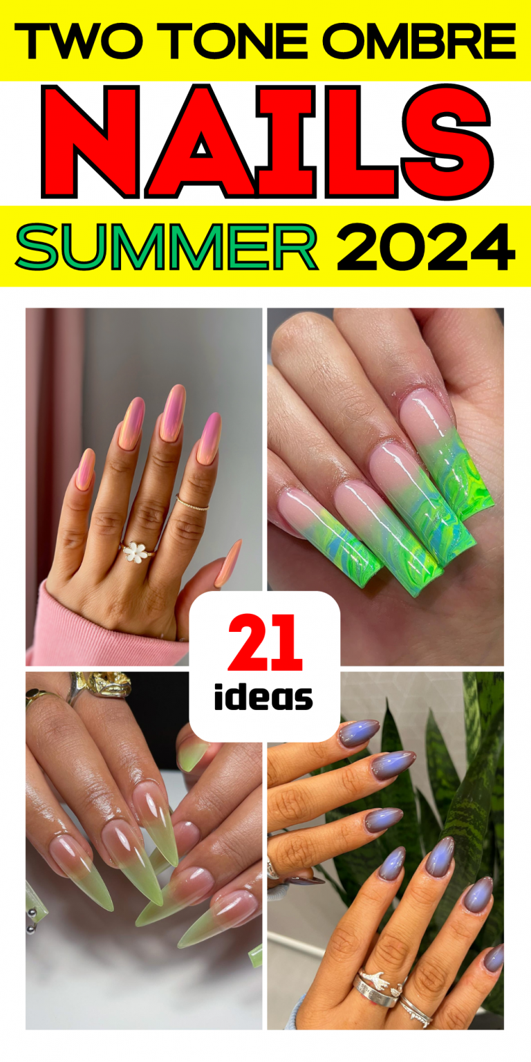 Summer Ombre Nails: Vibrant Two-Tone Designs for Trendy Manicures
