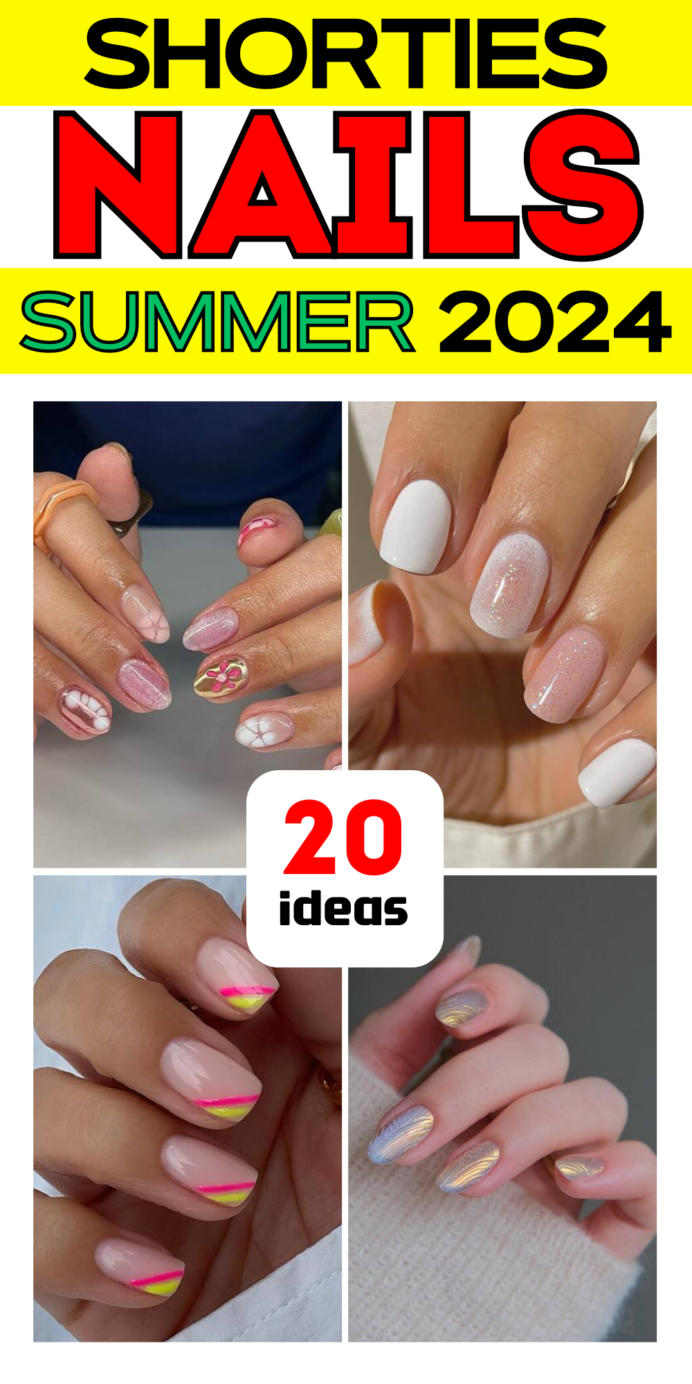 20 Discover Stunning Shorties Nails Designs for Spring - French Tips, Almond Shapes, and More