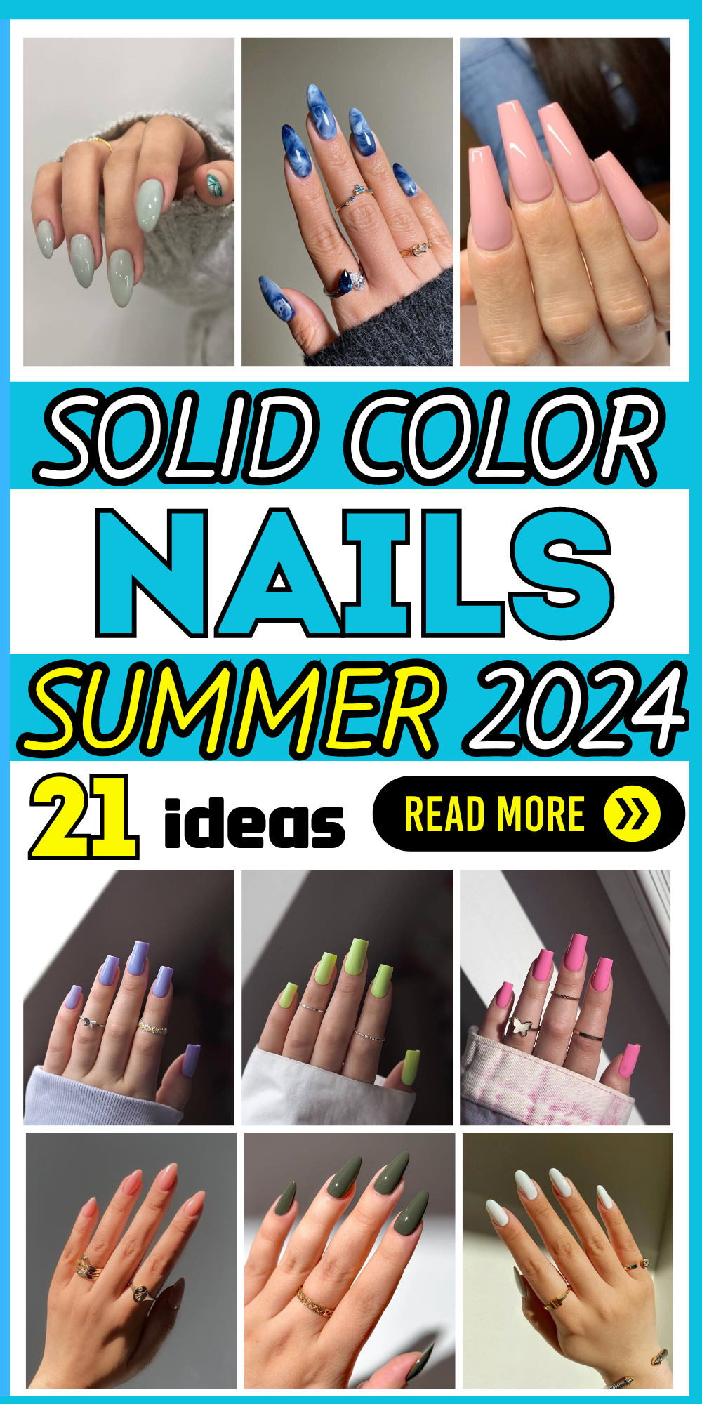 21 Summer Nails Solid Color Trends: Pink, Neon, and More for Chic Manicures