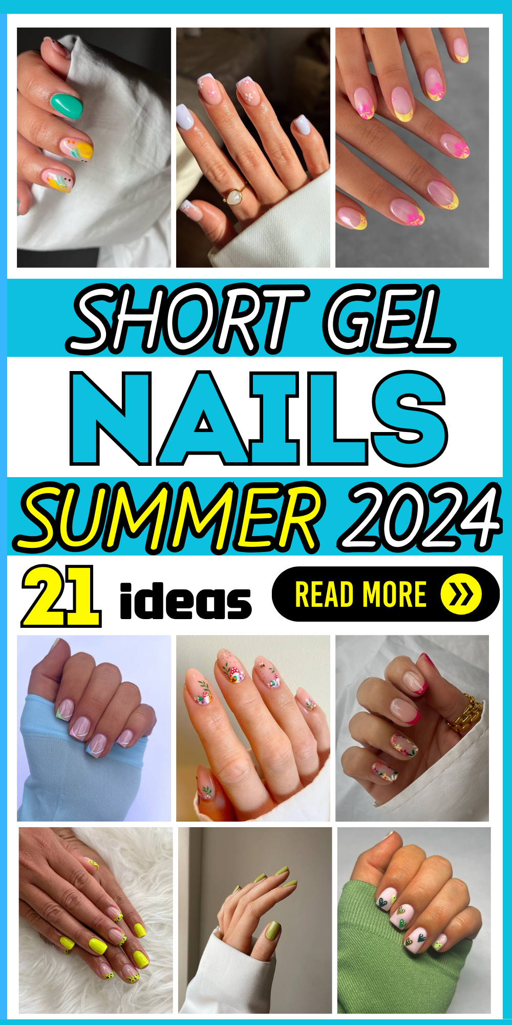 21 Chic Short Summer Gel Nails 2024: Fresh Designs & Bold Colors
