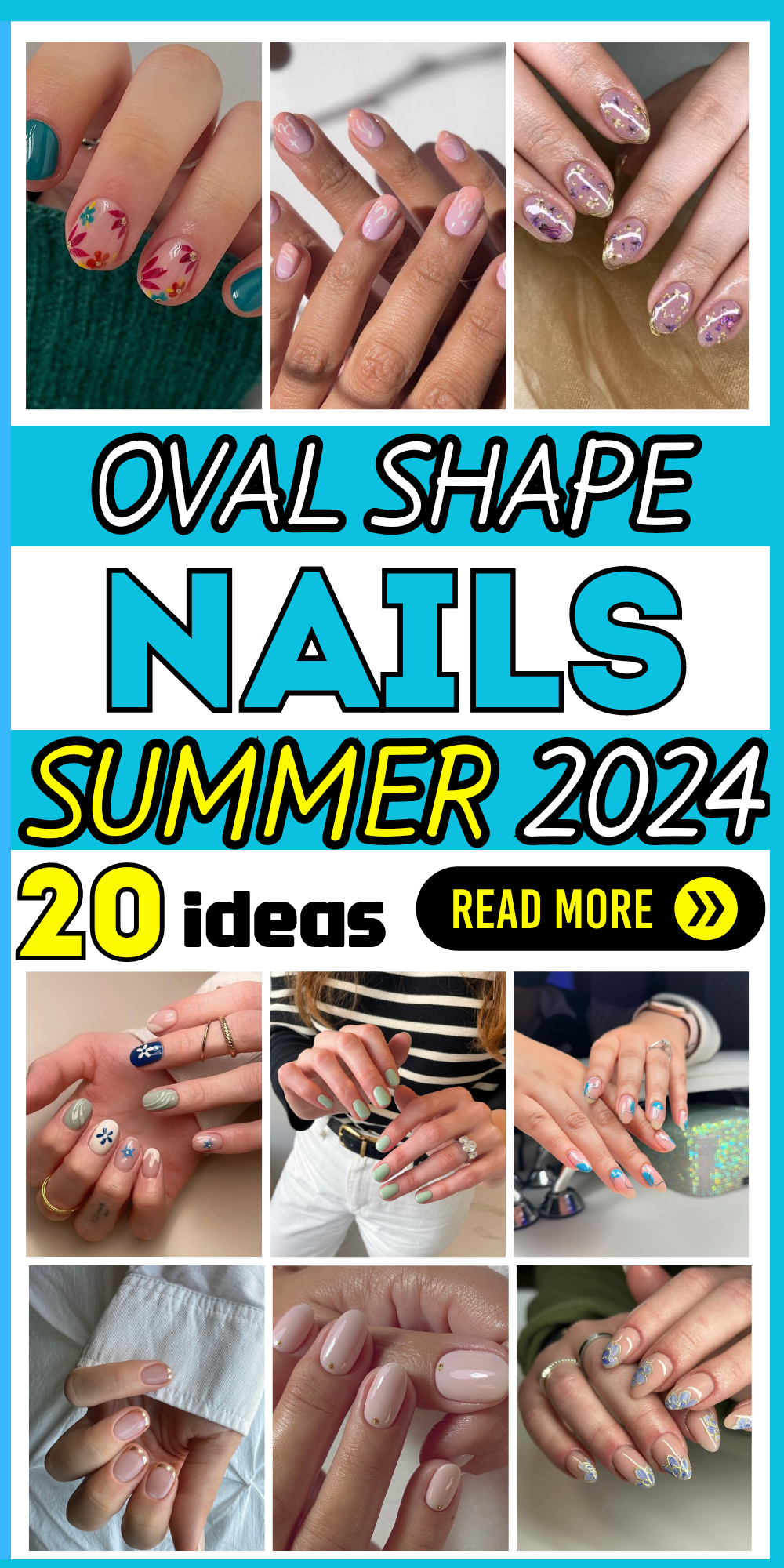 20 Stunning Summer Nails: Short Oval Shapes & Chic Designs