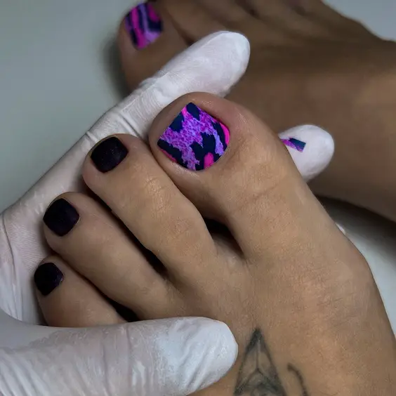 20 Stunning Purple Toe Nails Designs: From Pastel Marbling to Bold Zebra Stripes
