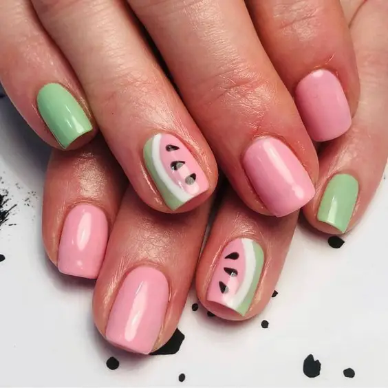 20 Summer Watermelon Nail Art Ideas: Fresh, Vibrant Manicure Designs