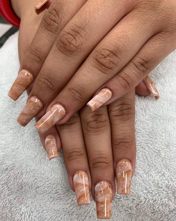 20 Summer Marble Nails: Trendy Designs for Vibrant & Elegant Manicures