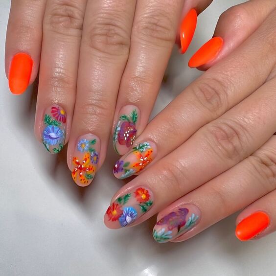 21 Bright Summer Nails 2024: Explore Vibrant Designs & Neon Trends