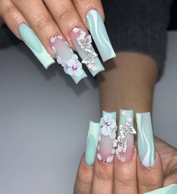 20 Mint Green Summer Nails: Explore Trendy Designs & DIY Tips