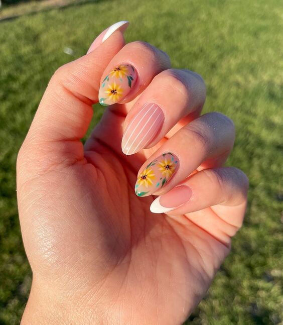 21 Stunning Summer Sunflower Nail Designs to Brighten Your Look