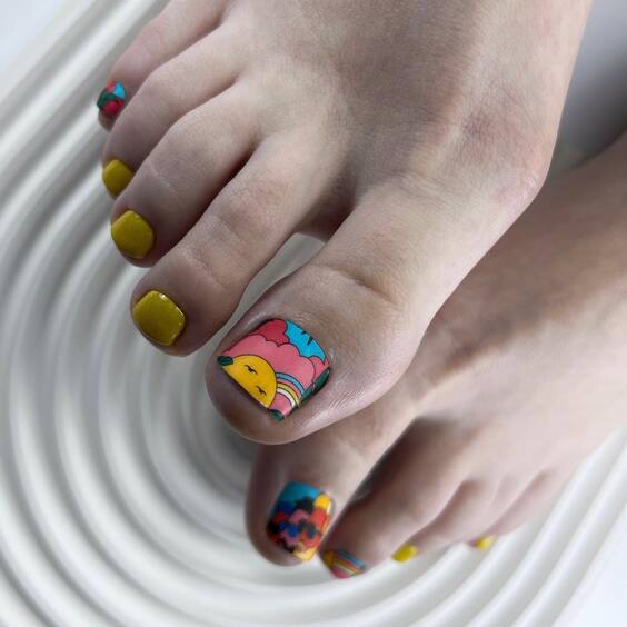 22 Stunning Toe Nail Art Designs: Explore Elegant, Bold, and Playful Pedicures
