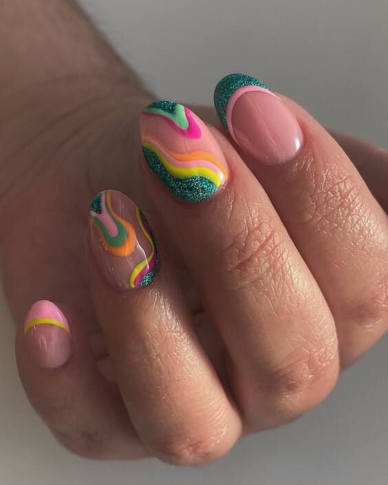 21 Bright Summer Nails 2024: Explore Vibrant Designs & Neon Trends