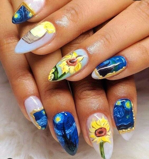 21 Stunning Summer Sunflower Nail Designs to Brighten Your Look