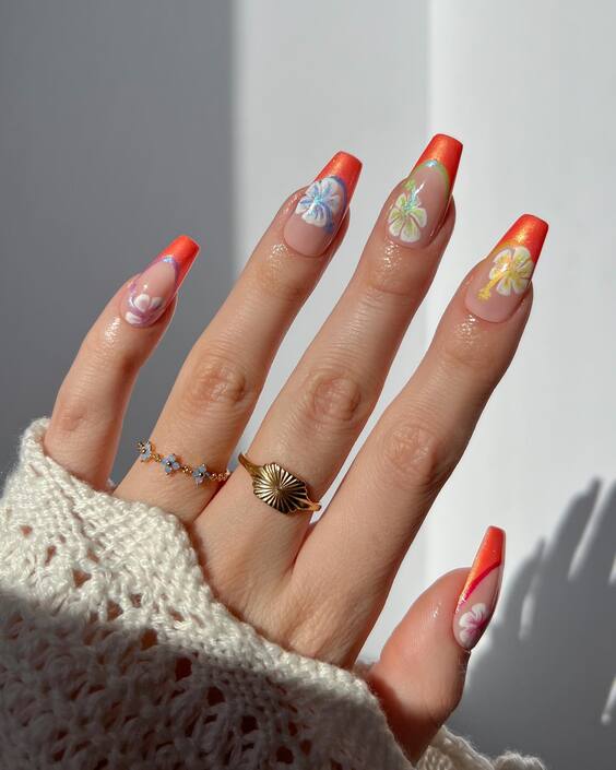 23 Vibrant Tropical Nail Designs for Stylish Summer Looks